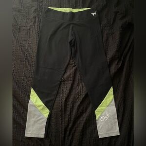 Victoria's Secret Black and Green Leggings